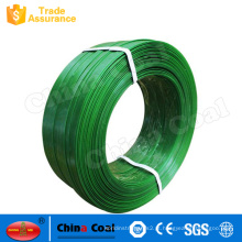 banda pet strapping, tira pet, banda de embalagem verde